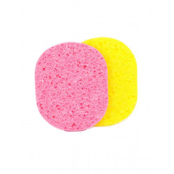 A whole skin sponge (two pieces) that works to clean the bleaching and ... quickly and smoothly