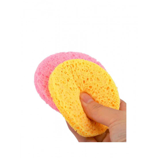 A whole skin sponge (two pieces) that works to clean the bleaching and ... quickly and smoothly