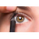 A charcoal black eyeliner that does not fade away, is water repellent