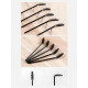 10 pcs Brush eyelashes and eyebrows for your own mixture, or arrangement،